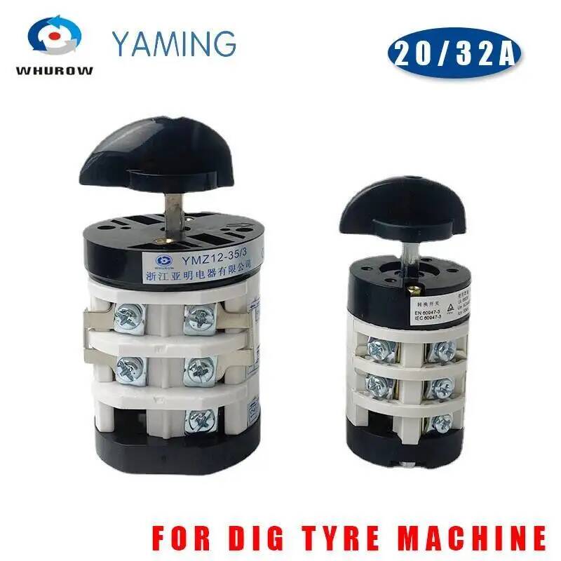 Tire Changer Machine - ロータリー切替カムスイッチ掘るタイヤチェンジャー機タイヤハンドラ32A 690v 3極3位置YMZ12-35/3