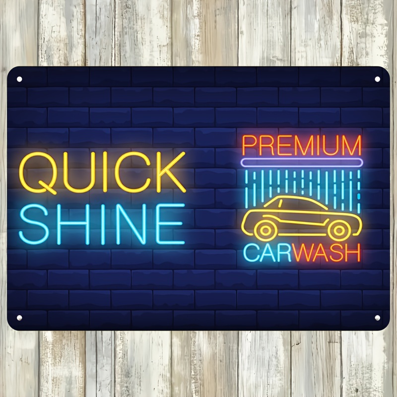 「クイックシャインカーウォッシュ」ネオンサイン - 鮮やかな - Auto Repair Shop In のレビューと価格